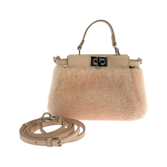 Fendi Micro Peekaboo Leather Shoulder Bag - Picture 1 of 10